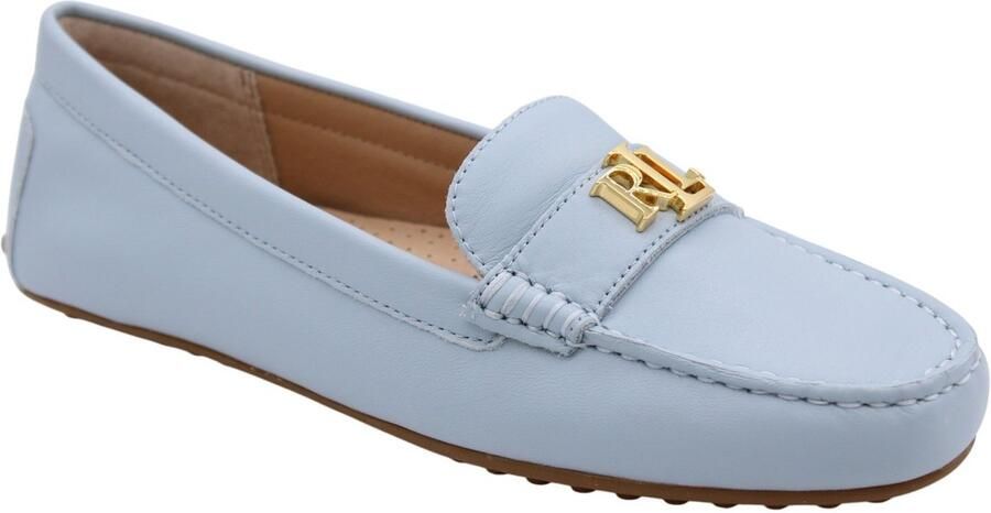 LAUREN RALPH LAUREN Loafers Dames Barnsbury Flats Driver Maat: 40 Materiaal: Leer Kleur: Blauw - Foto 6