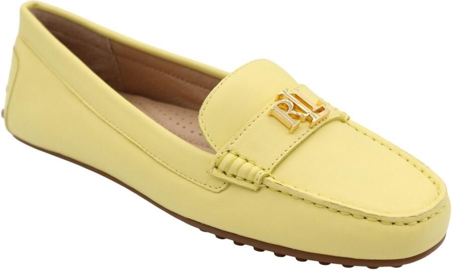 LAUREN RALPH LAUREN Loafers Dames Barnsbury Flats Driver Maat: 40 5 Materiaal: Leer Kleur: Geel - Foto 6