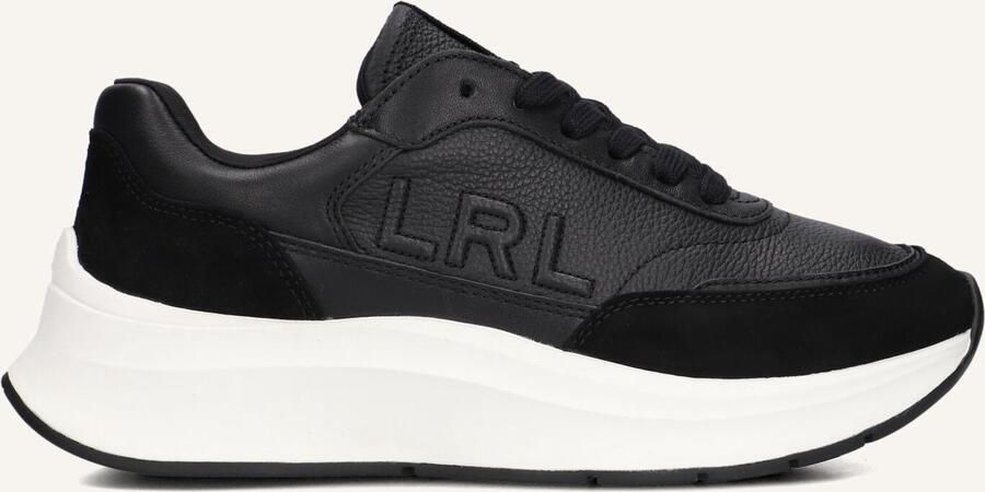 LAUREN RALPH LAUREN Lage Sneakers Dames Franky Maat: 36 Materiaal: Leer Kleur: Zwart