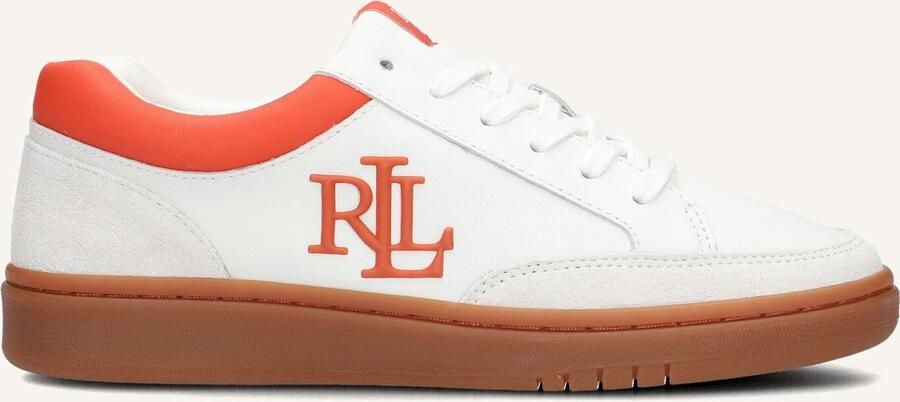 LAUREN RALPH LAUREN Lage Sneakers Dames Hailey 6 Low Top Lace Maat: 39 Materiaal: Leer Kleur: Wit - Foto 1