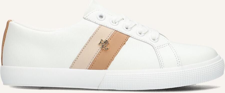 LAUREN RALPH LAUREN Lage Sneakers Dames Janson Ii Low Top Lace Maat: 41 Materiaal: Leer Kleur: Wit