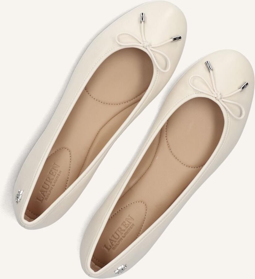 LAUREN RALPH LAUREN Ballerina Dames Jayna Flats Ballet Maat: 37 Materiaal: Leer Kleur: Wit - Foto 2