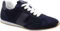 Lauren Ralph Lauren Sneakers van echt rundleersuède model 'DANI' - Donkerblauw