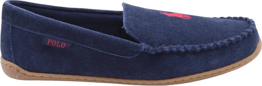 POLO RALPH LAUREN Ralph Lauren Instappers Heren Brenan-dress Maat: 41 Materiaal: Suède Kleur: Blauw