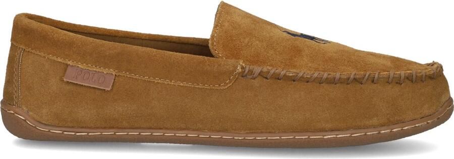 POLO RALPH LAUREN Ralph Lauren Pantoffels Heren Brenan-dress Shoe-slipper Suède Cognac