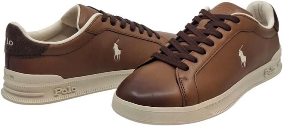Polo Ralph Lauren Leren sneakers met logoprint model 'HERITAGE COURT'