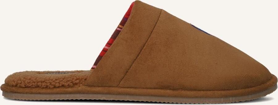 POLO RALPH LAUREN Ralph Lauren Pantoffels Heren Klarence Maat: 42 Materiaal: Suèdelook Kleur: Bruin