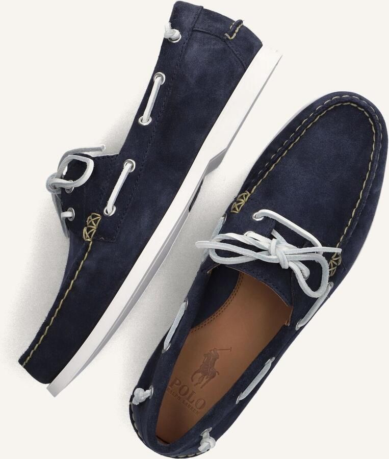 POLO RALPH LAUREN Ralph Lauren Mocassins Heren Merton Boat Maat: 41 Materiaal: Suède Kleur: Blauw