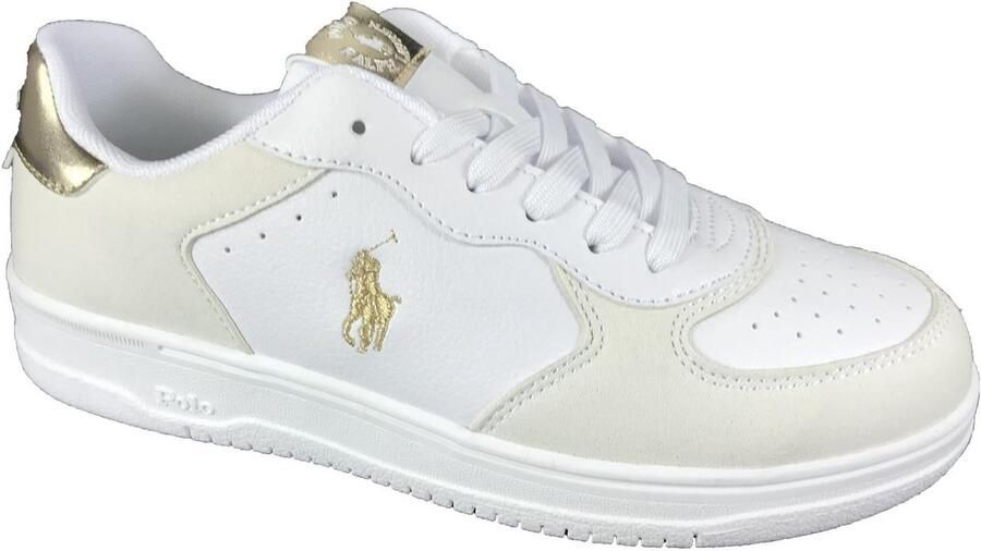 POLO RALPH LAUREN SNEAKER MASTER CRT WHITE GOLD