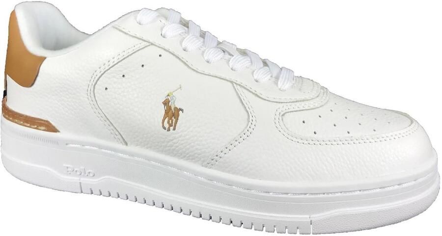 Polo Ralph Lauren Sneakers laag 'MASTERS CRT' bruin offwhite
