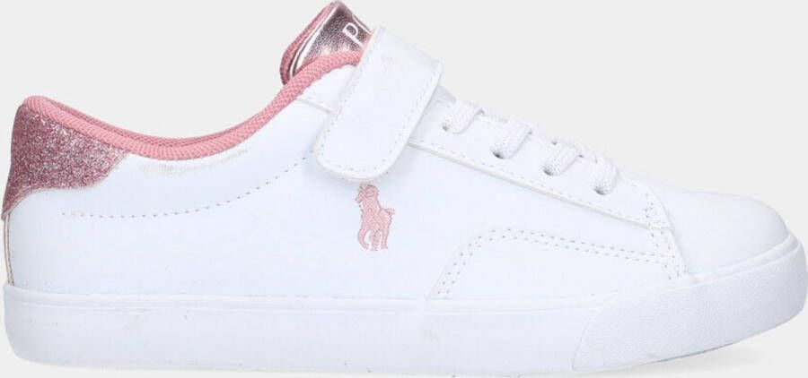 Ralph Lauren Polo Theron V PS White Pink kleuter sneakers
