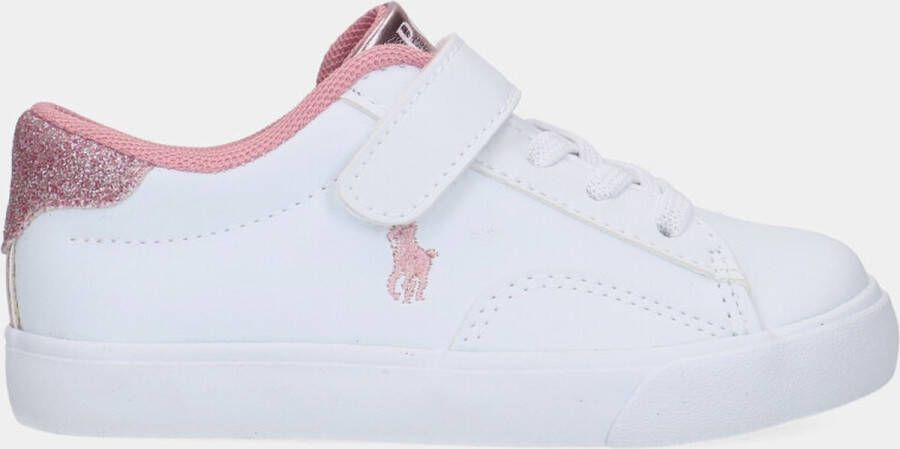 Ralph Lauren Polo Theron V PS White Pink kleuter sneakers