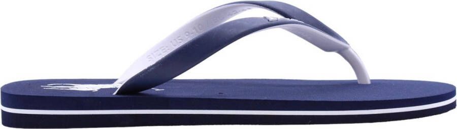 Ralph Lauren Marineblauwe teenslippers met Bolt Big Pony-logo Blue Heren