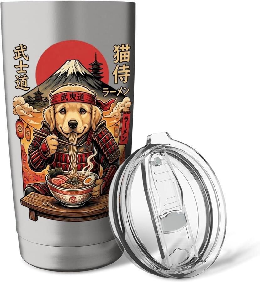 Ramen Schaal Japanse Samurai Design Thermosbeker