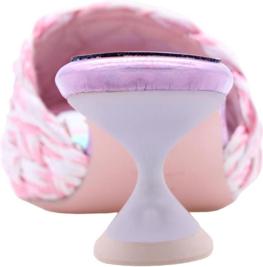 Ras Stijlvolle Heeled Mules Pink Dames