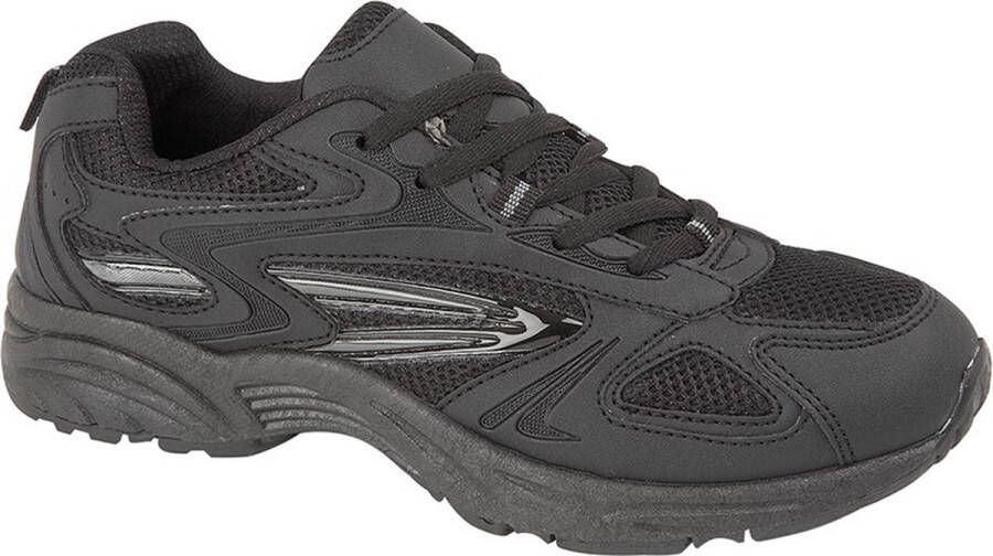 Rdek Heren Zwart houtskoolgrijs Verensneaker PU Textile VENUS III Trainer