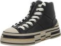 REBECCA WHITE VT22A-1 LEATHER BLACK dames sneakers zwart - Zwart