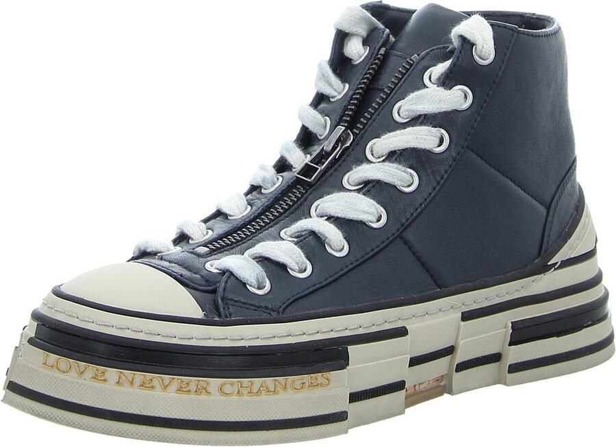 REBECCA WHITE VW02L-3 NAVY dames sneakers blauw