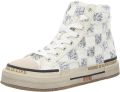 REBECCA WHITE X51-7 SQUARE FEBRIC WHITE dames sneakers wit - Wit