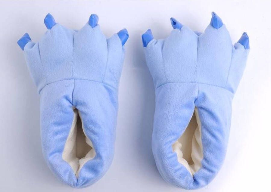REBL Blauwe poot pantoffels Leuke Blauwe sloffen passen perfect bij jouw Onesie One sieze fits most