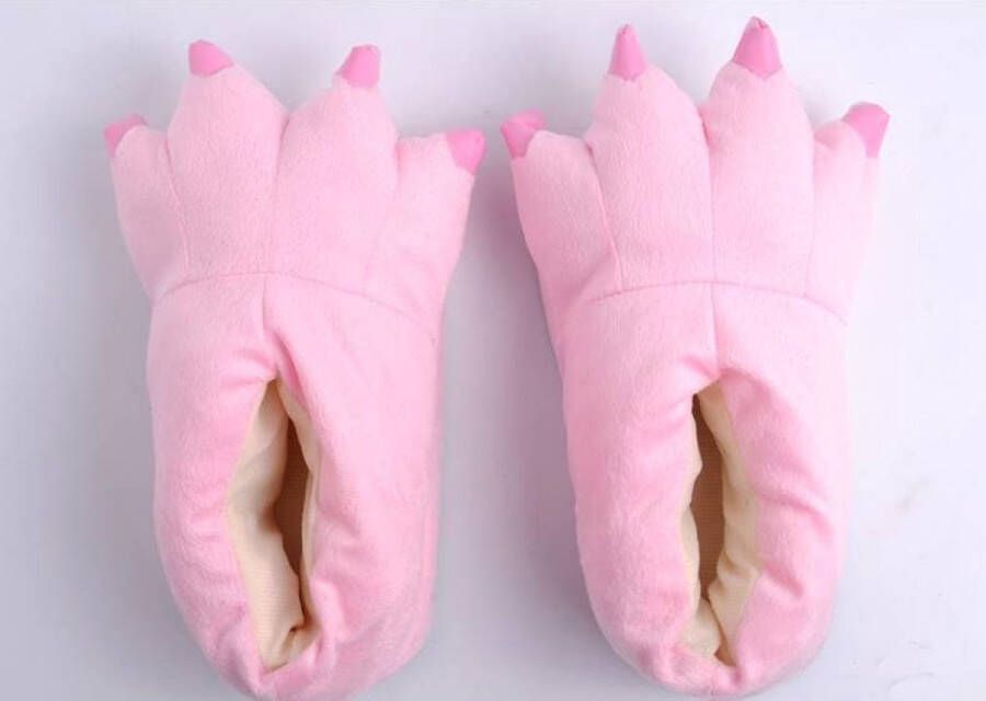 REBL Roze poot pantoffels Leuke Roze sloffen passen perfect bij jouw Onesie One sieze fits most
