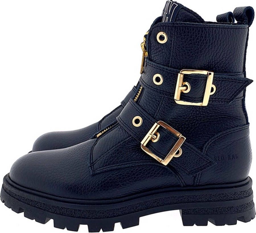 Red-rag 11236 922 Black Nappa Biker boots