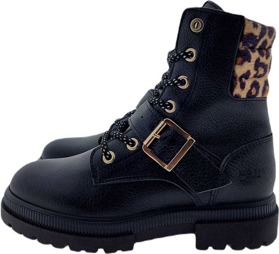 Red Rag Red-Rag 11268 veter boots zwart