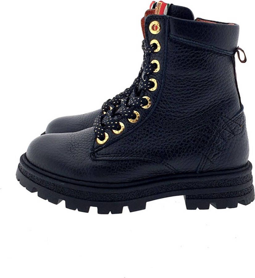 Red-Rag 12438 veter boots zwart