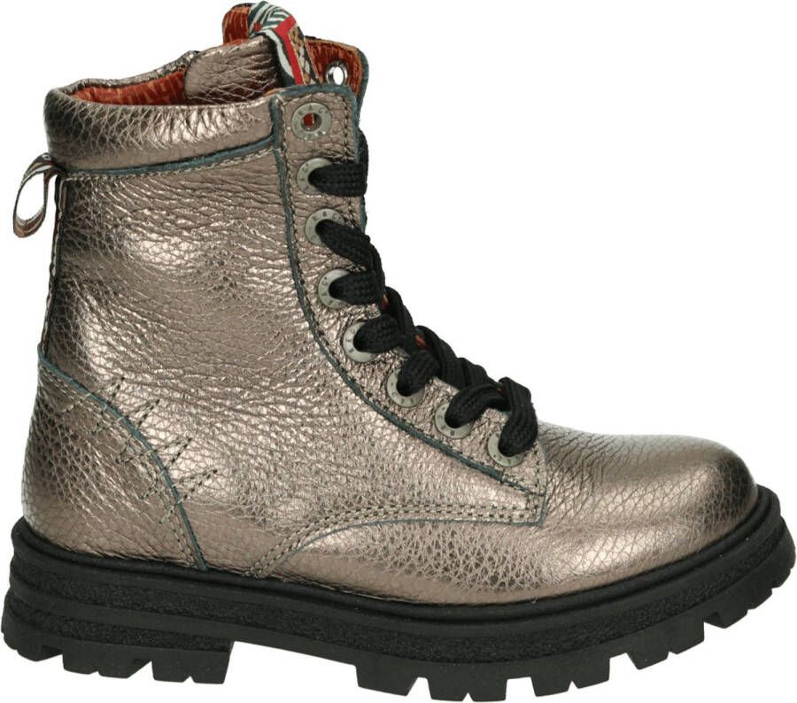 Red-Rag 12438 Veterboots Laarzen Met Veters Meisjes Kids Brons
