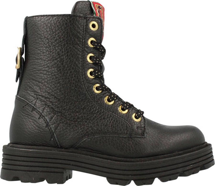 Red Rag leren veterboots zwart Meisjes Leer 30 | Enkelboot van