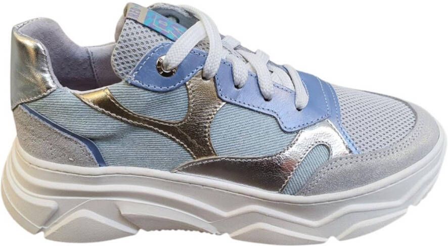 Red-Rag 12526 sneaker blauw combi