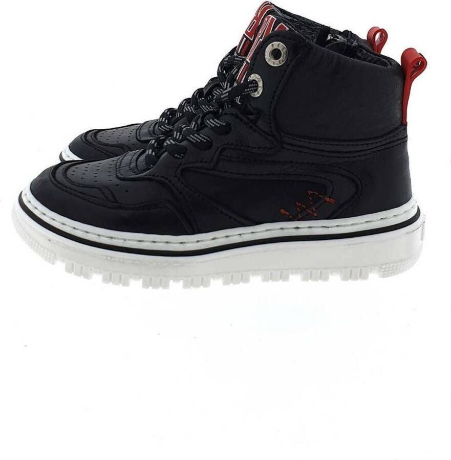 Red-Rag Red Rag 13515 Hoge sneakers Leren Sneaker Jongens Zwart - Foto 3