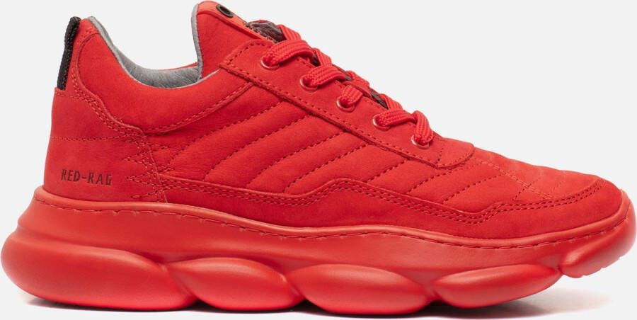 Red-Rag Jongens Veterschoenen & Klitteband Red rag 13541 424 Red Nubuck Rood - Foto 6