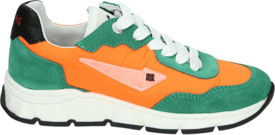 Red Rag suède sneakers groen oranje Jongens Suede Meerkleurig 29 - Foto 3