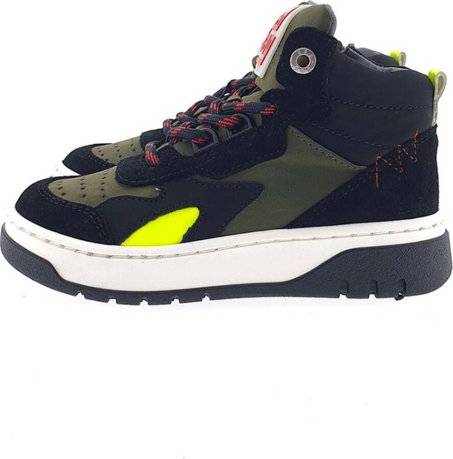 Red-Rag 13753 sneaker boots groen combi