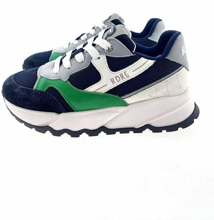 Red-Rag 13893 sneaker blauw combi