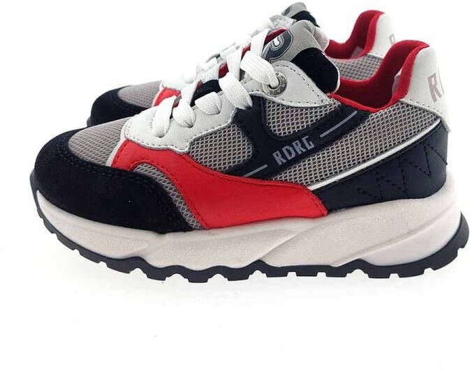 Red-Rag 13893 sneaker rood combi