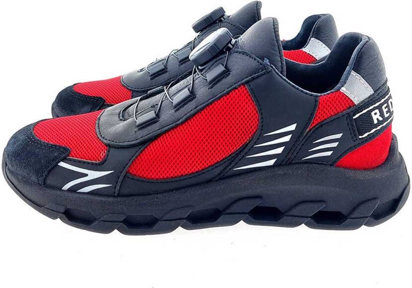 Red-Rag 13953 sneaker rood combi