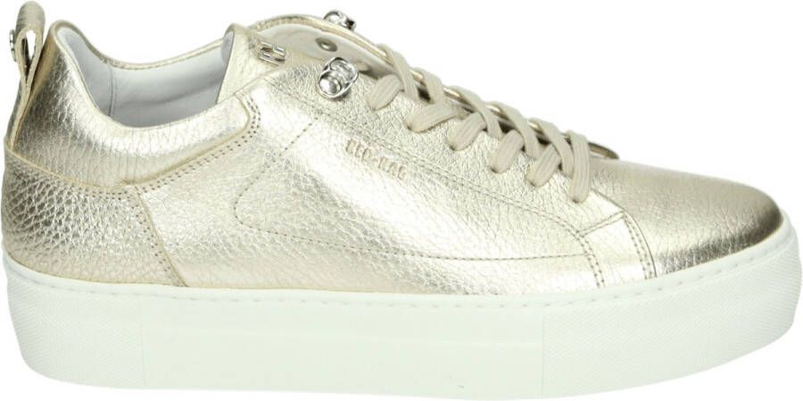 Red-Rag Red Rag Vrouwen Suède Effen Lage sneakers Damesschoenen 74402 Goud - Foto 3