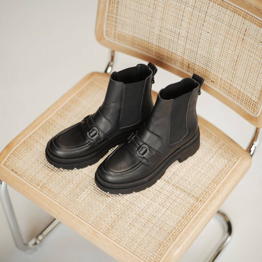 Red Rag Zwarte Leren Laarzen voor Vrouwen - Foto 2