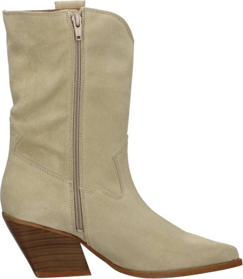 Bruin Tinten 75012 Cowboylaarzen Western Laarzen Dames Beige