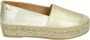 RED-RAG Espadrilles Dames 78136 Maat: 42 Materiaal: Leer Kleur: Goud - Thumbnail 2