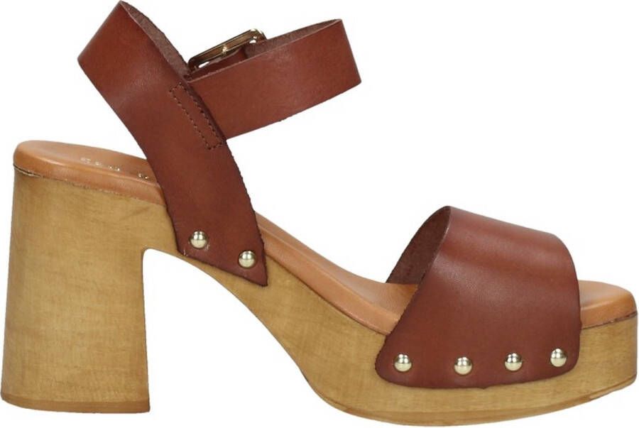 RED-RAG Sandalen Dames 79568 Maat: 40 Materiaal: Leer Kleur: Cognac - Foto 3