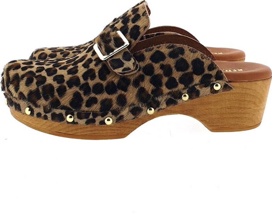 RED-RAG Clogs Dames 79608 Maat: 37 Materiaal: Ponyhair Kleur: Bruin - Foto 6
