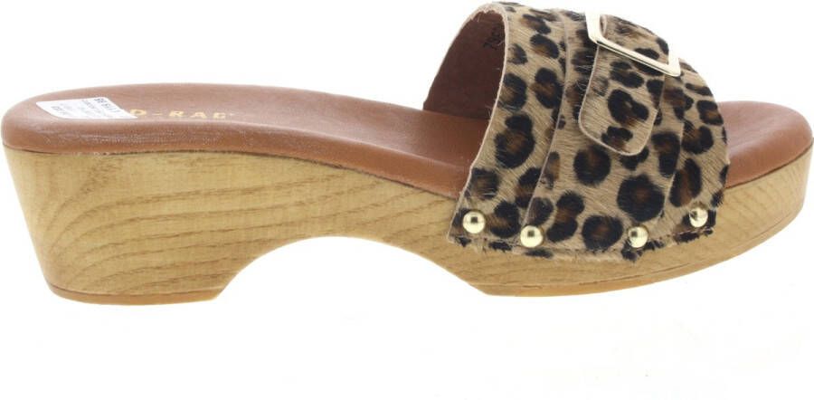 Red-Rag Dames Slippers 79608-059 Leopard Multi