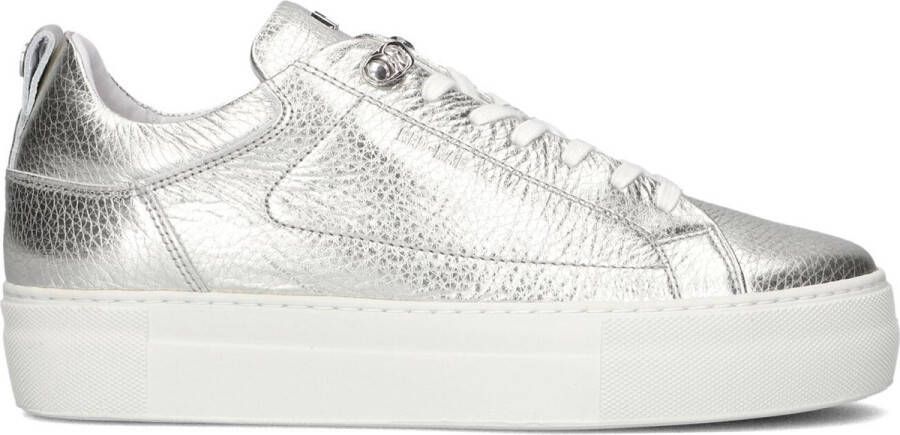 RED-RAG Lage Sneakers Dames 74402 Maat: 40 Materiaal: Leer Kleur: Zilver - Foto 4
