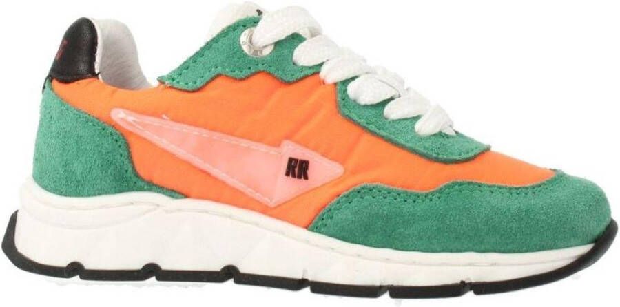 Red Rag suède sneakers groen oranje Jongens Suede Meerkleurig 29 - Foto 2