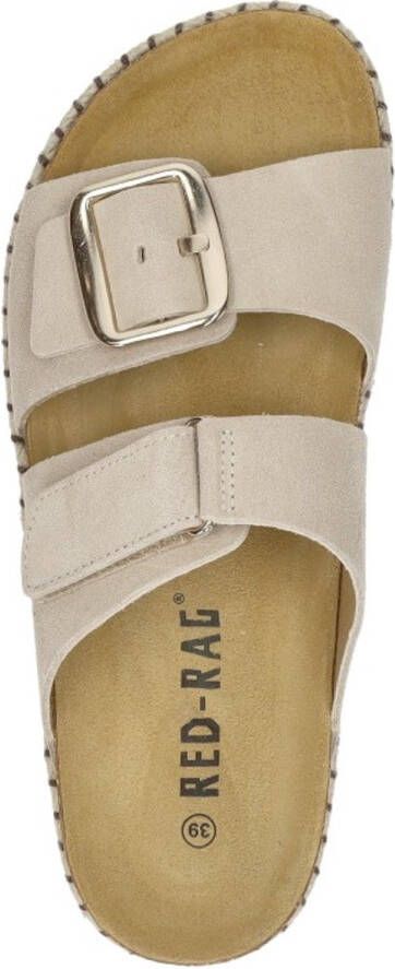 MW RED-RAG Beige suede sandalen | 78020 - Foto 3