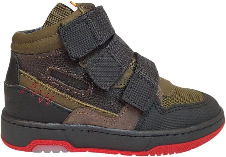 Red-Rag Red Rag 13627 Hoge sneakers Leren Sneaker Jongens Groen