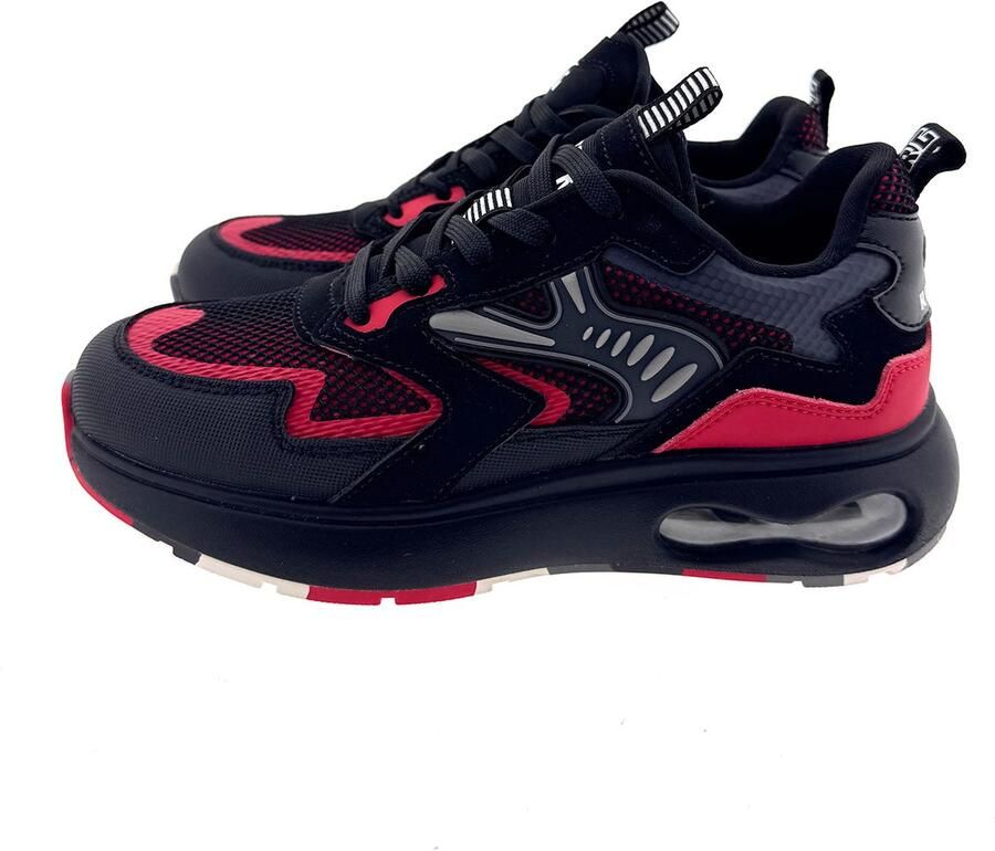 Red-Rag 15875 sneaker rood combi